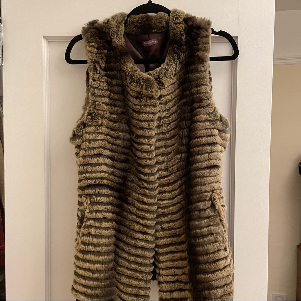 Glamourpuss Rex Fur Vest size M